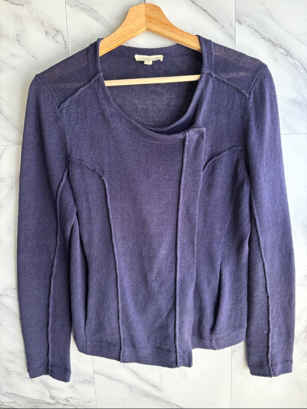 Eileen Fisher Organic Linen Cardigan Sweater Jacket Size Small